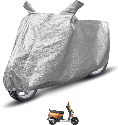 MOCKHE Waterproof Two Wheeler Cover for Mahindra(Gusto, Silver)