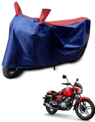 KEDIT Two Wheeler Cover for Bajaj(V12, Red, Blue)
