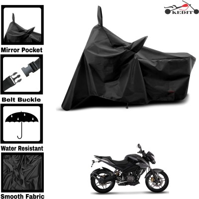 KEDIT Two Wheeler Cover for Bajaj(Pulsar NS200, Black)