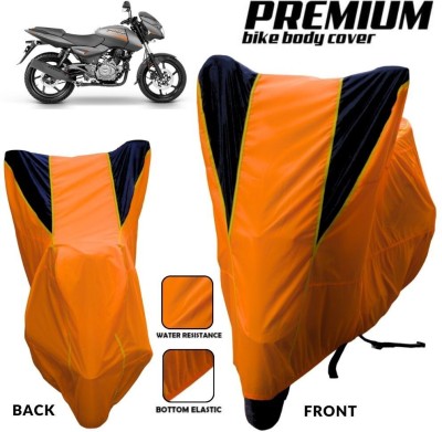 MADAFIYA Two Wheeler Cover for Bajaj(Pulsar 180 DTS-i, Orange, Black, Yellow)