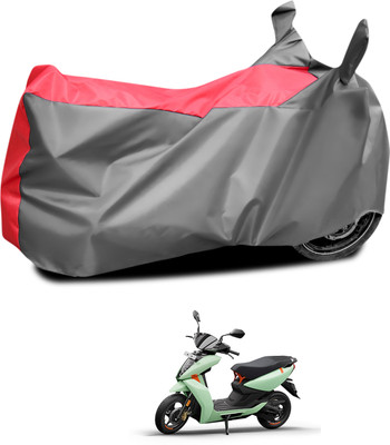 CODOKI Waterproof Two Wheeler Cover for Ather(450 X, Grey, Red)