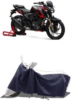 RAAMKM Two Wheeler Cover for Hero, Honda, Bajaj, TVS, Yamaha(Ninja 650, White, Black)