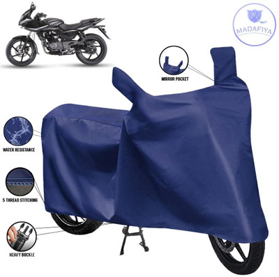MADAFIYA Waterproof Two Wheeler Cover for Bajaj(Pulsar 220F, Blue)