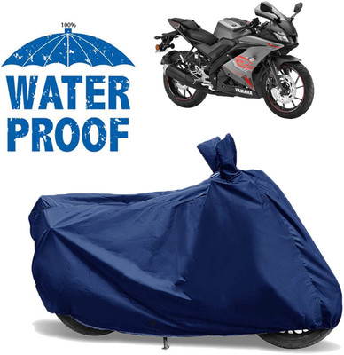 OliverX Waterproof Two Wheeler Cover for Yamaha(YZF-R15 V3 BS6, Blue)