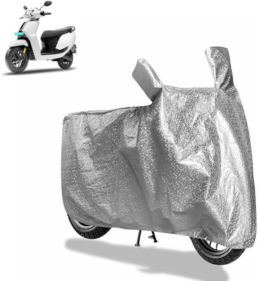 Rhtdm Waterproof Two Wheeler Cover for Ampere(Silver)