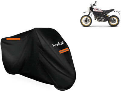 Juvdoxj Waterproof Two Wheeler Cover for Ducati(Scrambler, Black)
