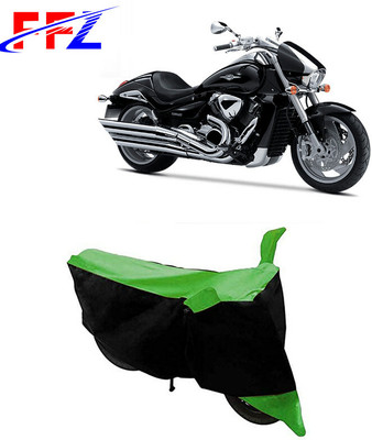 FFZ Two Wheeler Cover for Suzuki(Intruder M1800R, Black, Green)