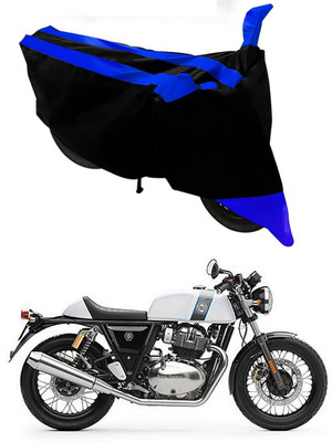 Mdstar Waterproof Two Wheeler Cover for Royal Enfield(Continental GT, Blue, Black)
