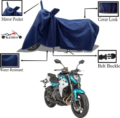 KEDIT Waterproof Two Wheeler Cover for CFMoto(400NK BS6, Blue)