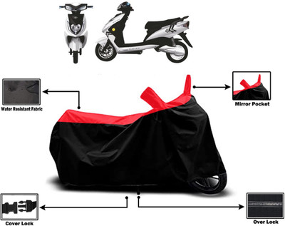 Amexride Two Wheeler Cover for Kinetic(Zing, Red)