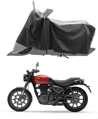 GROFATIK Two Wheeler Cover for Royal Enfield(Hunter 350, White)