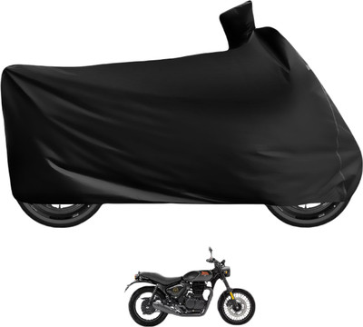 MOCKHE Waterproof Two Wheeler Cover for Royal Enfield(Hunter 350, Black)