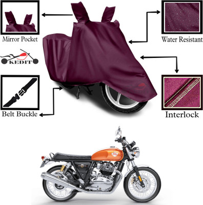 KEDIT Two Wheeler Cover for Royal Enfield(Interceptor 650, Maroon)