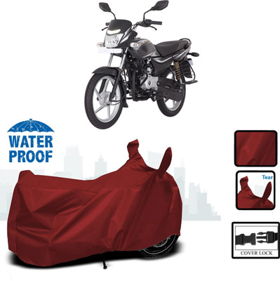 WMIZEXA Waterproof Two Wheeler Cover for Bajaj(Platina 100, Maroon)