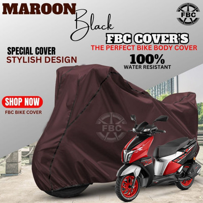 FBC Waterproof Two Wheeler Cover for TVS(NTORQ, Maroon)
