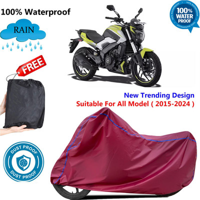 AUTOCAD Waterproof Two Wheeler Cover for Bajaj(Dominar, Maroon)
