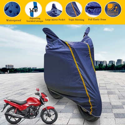 GARREGE Waterproof Two Wheeler Cover for Hero(Achiever, Blue)