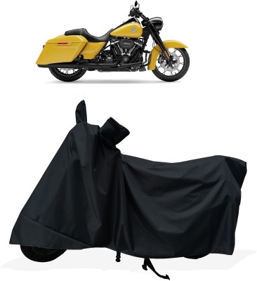 Tricway Two Wheeler Cover for Harley Davidson(Road King, Black)