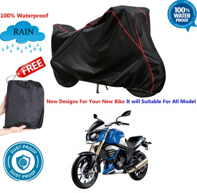 OliverX Waterproof Two Wheeler Cover for Mahindra(Mojo, Black)