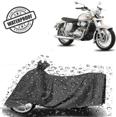 ROYAL AUTO MART Waterproof Two Wheeler Cover for JAWA(Standard 350, Grey)