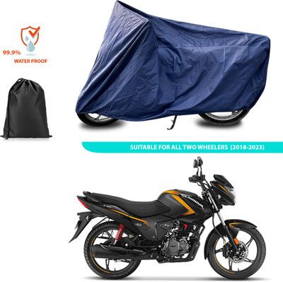 PAGORA Waterproof Two Wheeler Cover for Hero(Glamour FI, Blue)