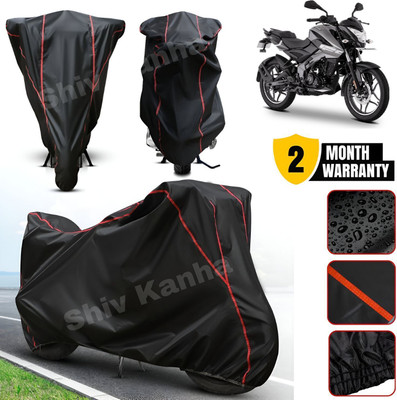 AutoGalaxy Waterproof Two Wheeler Cover for Bajaj(Pulsar 125, Black, Red)