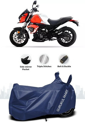 gurukul mart Waterproof Two Wheeler Cover for Mahindra(Mojo UT 300, Black)