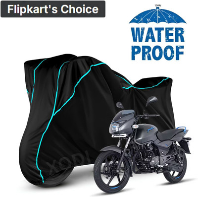 SThanaveX Waterproof Two Wheeler Cover for Bajaj(Pulsar 125, Black, Blue, Multicolor)