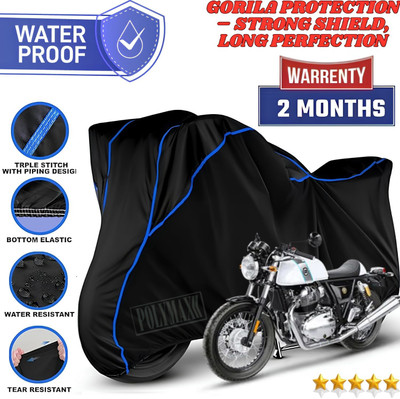 POLYMAXX Waterproof Two Wheeler Cover for Royal Enfield(GT650R, Black)