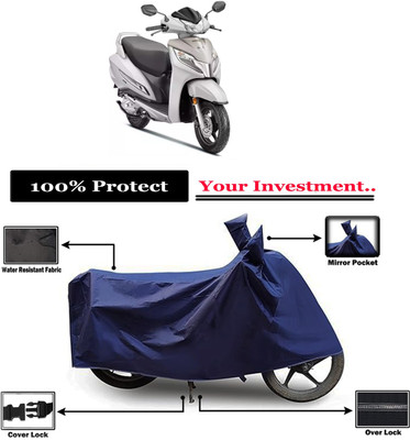 Amexride Two Wheeler Cover for Honda(Activa 125, Blue)