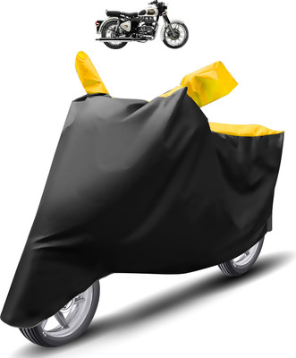 Caronix Two Wheeler Cover for Royal Enfield(Classic 350, Yellow)