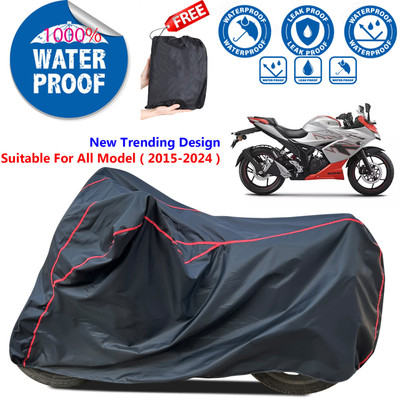 AutoGalaxy Waterproof Two Wheeler Cover for Suzuki(Gixxer, Black)