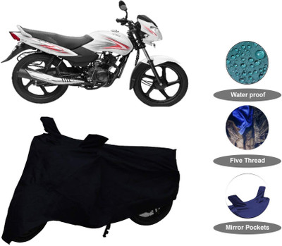 DeepShakshi AUTOMOTIVE Waterproof Two Wheeler Cover for TVS(Sport, Black)