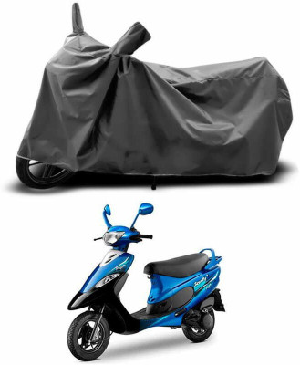 SEBONGO Waterproof Two Wheeler Cover for TVS(Scooty Pep+, Grey)