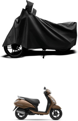 Mdstar Waterproof Two Wheeler Cover for TVS(Jupiter 125, Black)