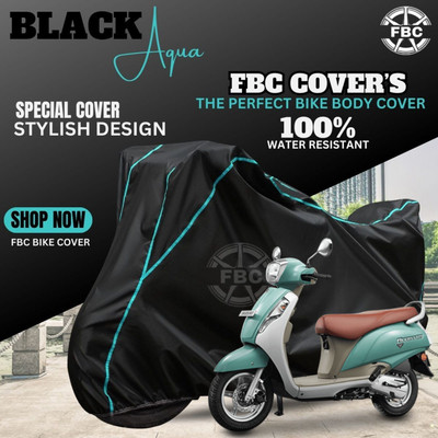 AutoGalaxy Waterproof Two Wheeler Cover for Suzuki(Access, Black)