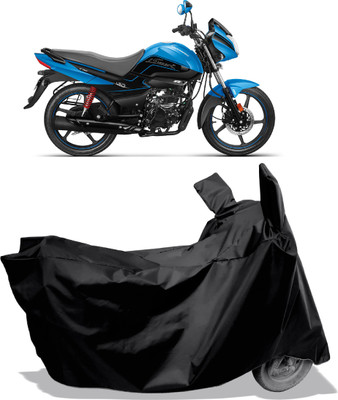 Amexride Two Wheeler Cover for Hero(Splendor I Smart, Black)