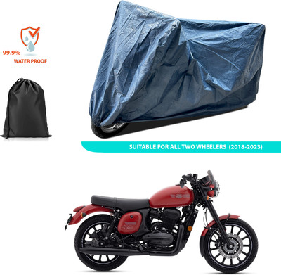 PAGORA Waterproof Two Wheeler Cover for JAWA(42 BS6, Blue)
