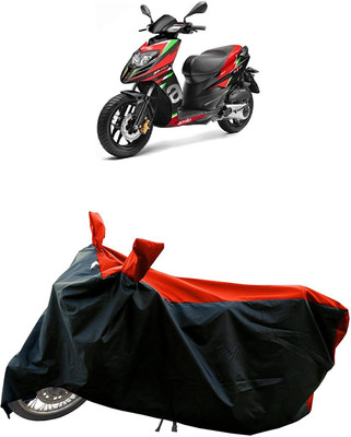 KEDIT Two Wheeler Cover for Aprilia(SR 150, Red, Black)