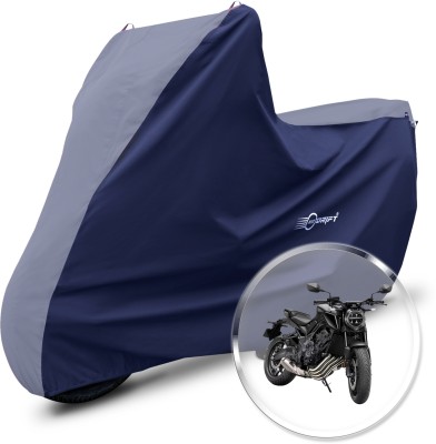 Neodrift Two Wheeler Cover for Honda(CBR650R, Grey, Blue)