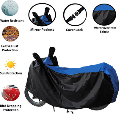 Kappihun Two Wheeler Cover for Bajaj(Pulsar 160 NS DTS-i, Blue)