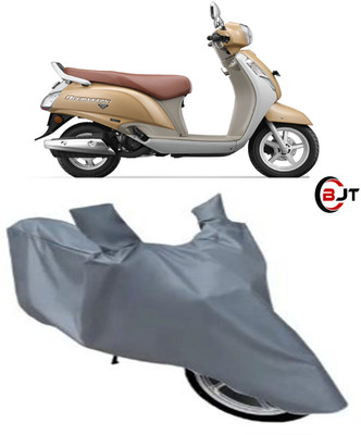BHAGAT JI TRADER Waterproof Two Wheeler Cover for Suzuki(Silver)
