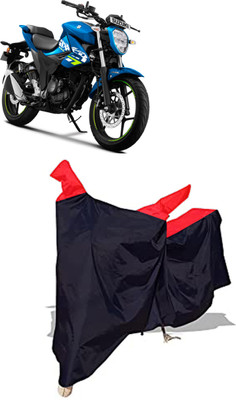 Amexride Two Wheeler Cover for Suzuki(Gixxer, Black)