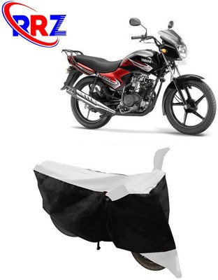 RRZ Waterproof Two Wheeler Cover for Yamaha(YBR 110, Black, White)