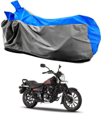 Ascension Two Wheeler Cover for Bajaj(Avenger Street 220, Grey, Blue)