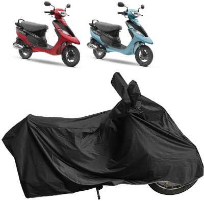 DIGGU Two Wheeler Cover for TVS(Scooty Pep Plus BS6, Black)