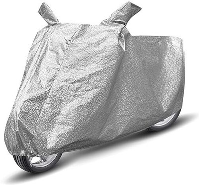 HERTCE Waterproof Two Wheeler Cover for TVS(Apache RTR 200 4V, Silver)