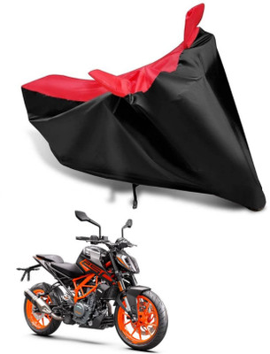 KEDIT Two Wheeler Cover for KTM(200 Duke, Red, Black)