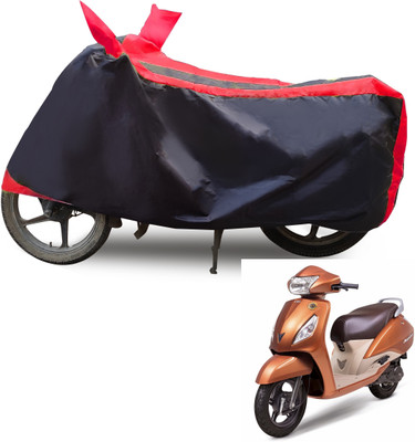 Euro Care Waterproof Two Wheeler Cover for TVS(Jupiter, Red)