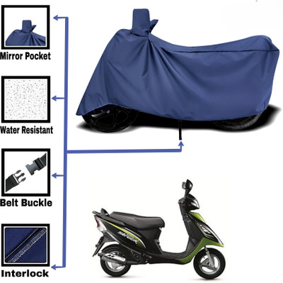 DeepShakshi AUTOMOTIVE Two Wheeler Cover for TVS(Scooty Streak, Black)